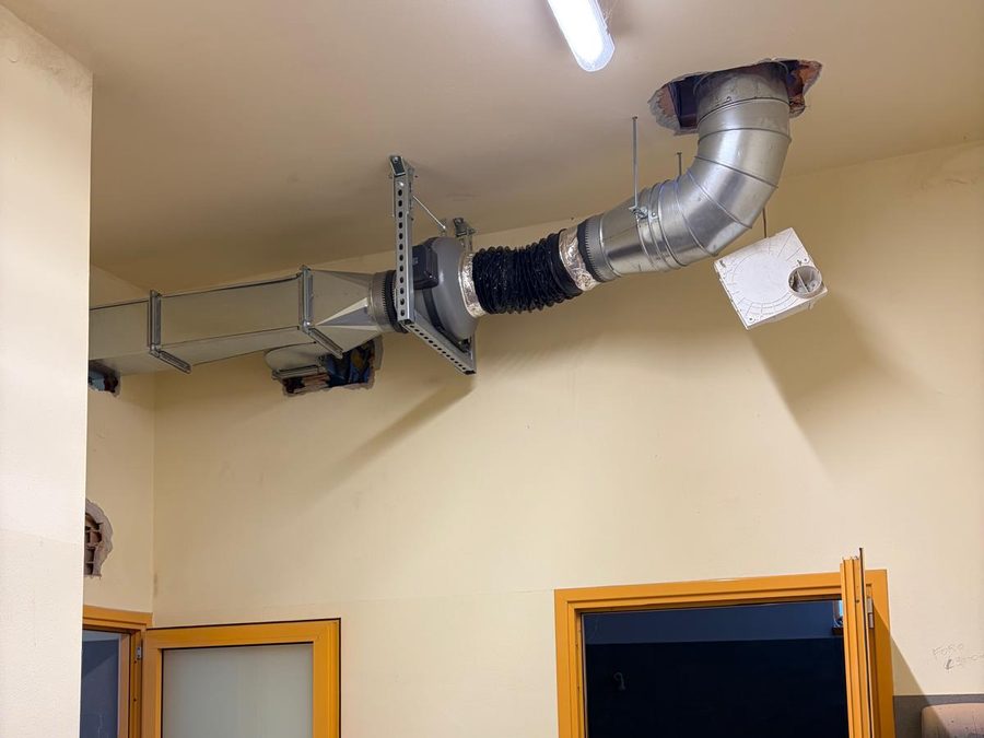 Canale dell'aria a soffitto